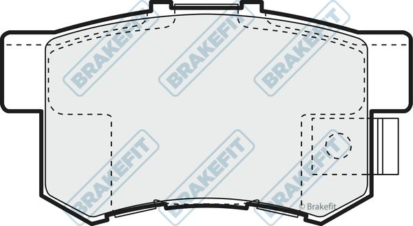 APEC BRAKING stabdžių trinkelių rinkinys, diskinis stabdys PD3170